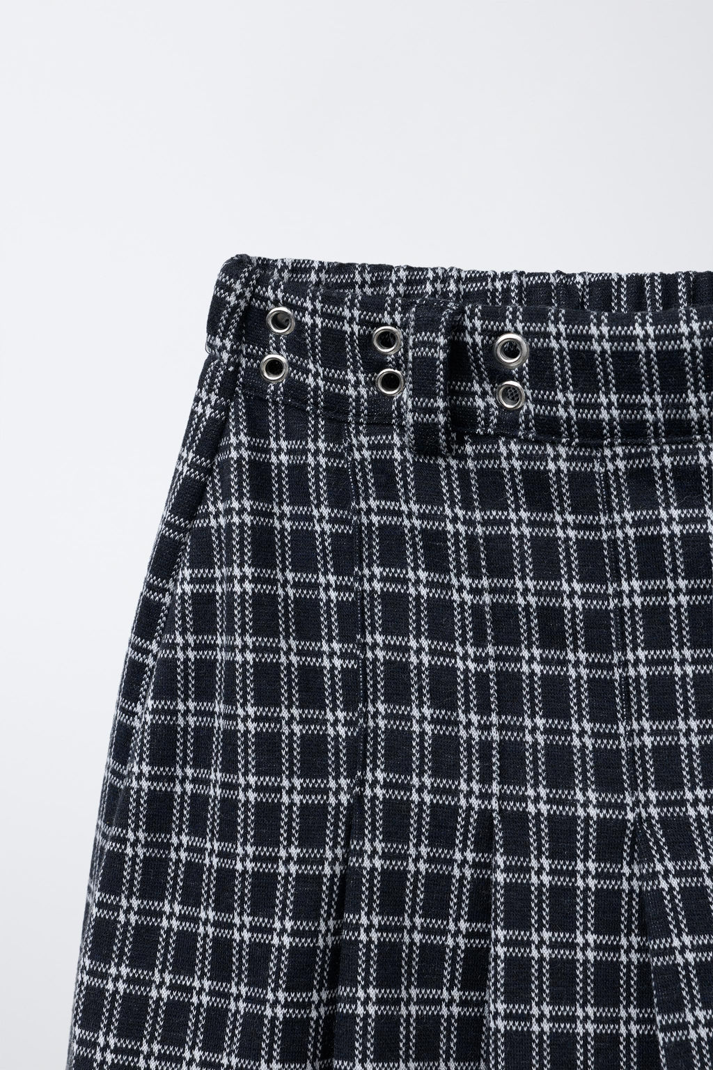 CHECKED BERMUDA SKORT WITH PLEATS - Zara фото 3