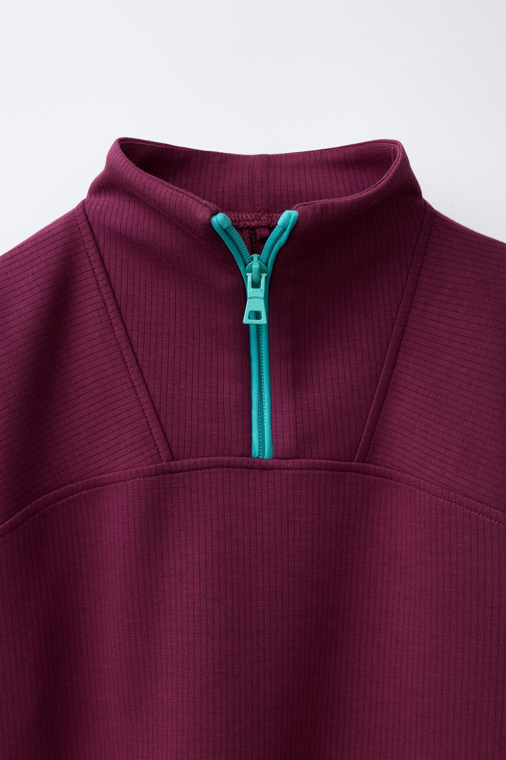 SUDADERA CUELLO SUBIDO / Frambuesa - Zara фото 4