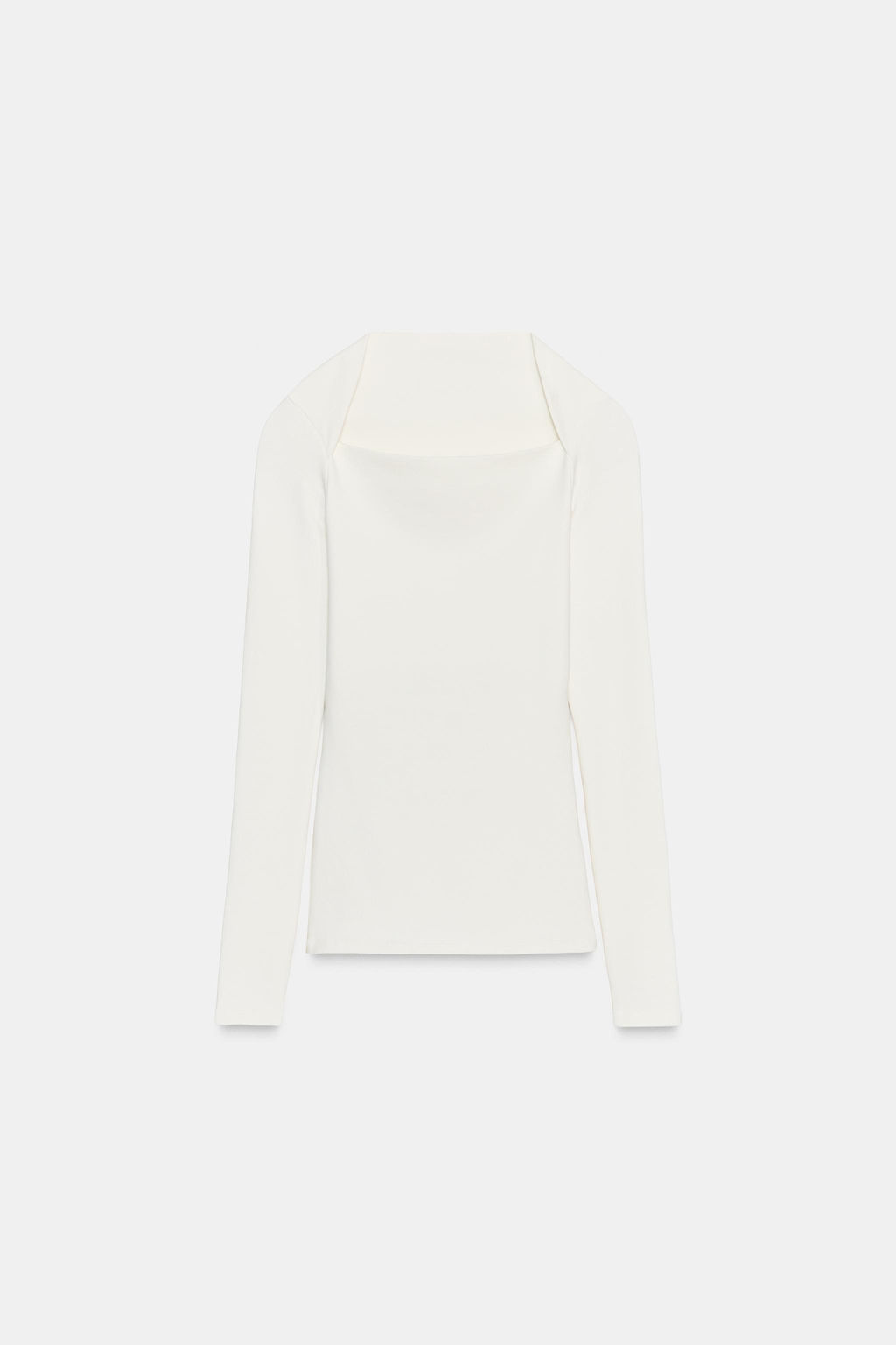 RIBBED LONG SLEEVE T-SHIRT - Zara фото 5