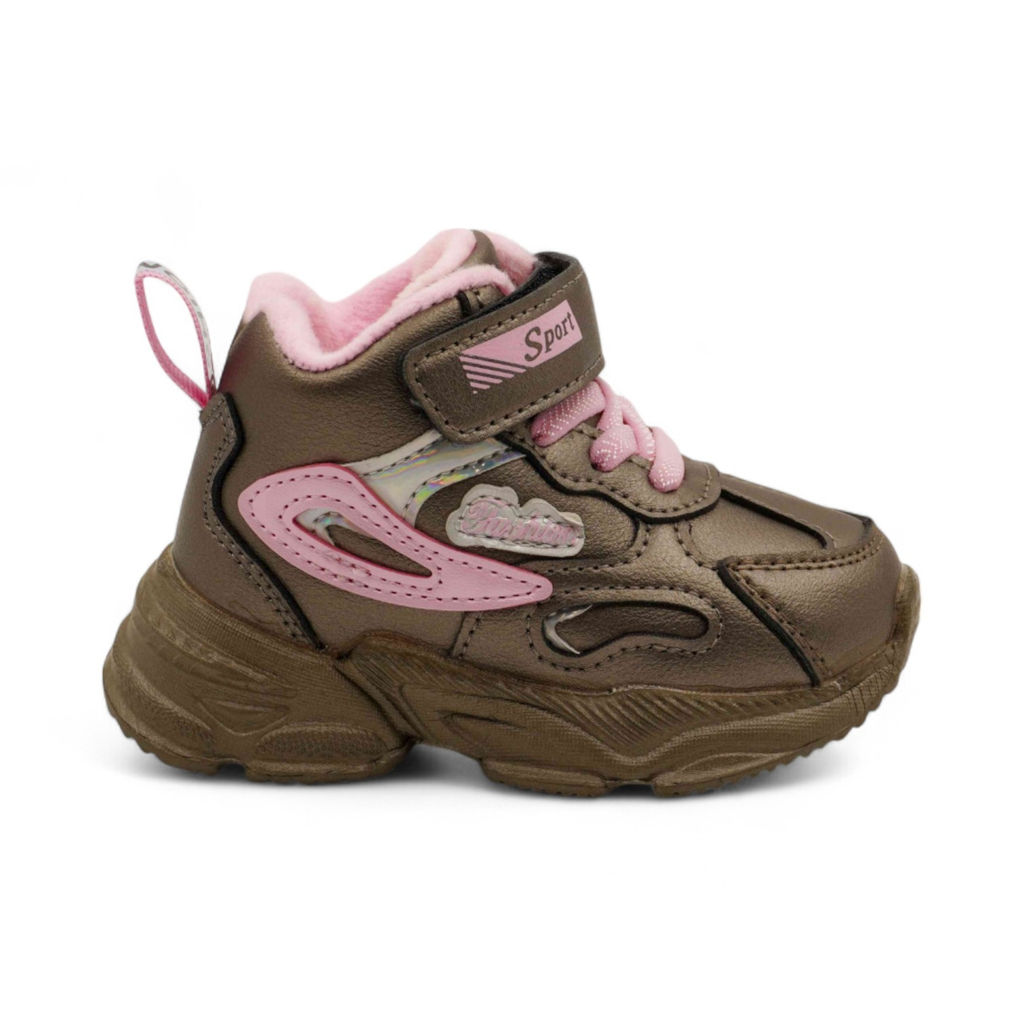 Кроссовки детские высокие С8666-11 бронзовые - Sport фото 2