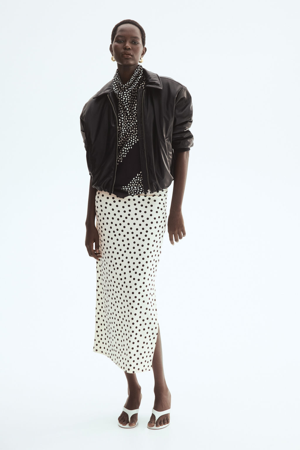 Falda midi drapeada - H&m фото 4