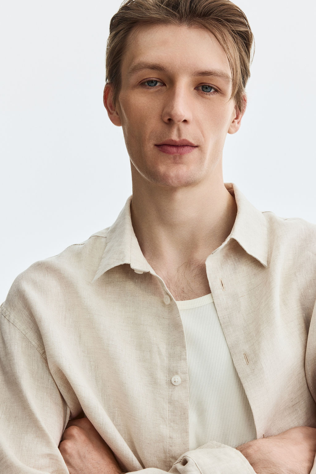 Camisa de lino Relaxed Fit - H&m фото 6