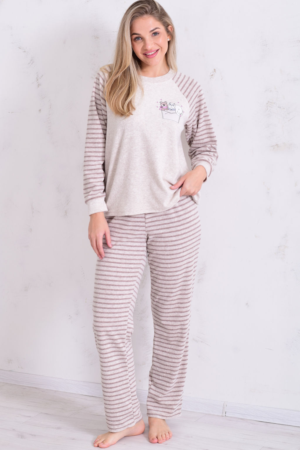 Пижама женская 1-248а (какао)