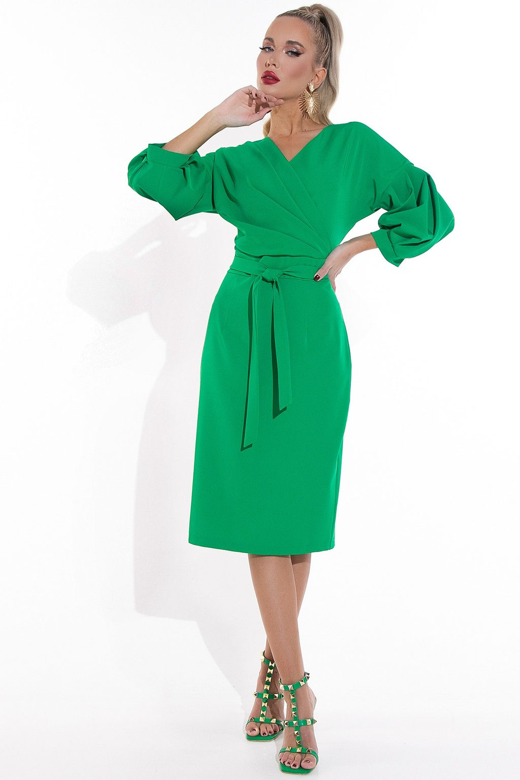 Платье Искусство обольщения (зелёный) - Эльза фото 5