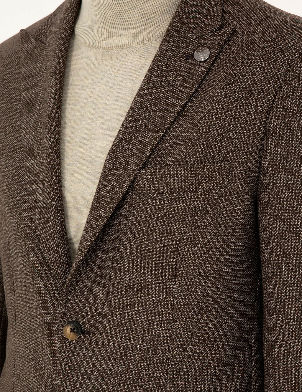 Kahverengi Slim Fit Ceket