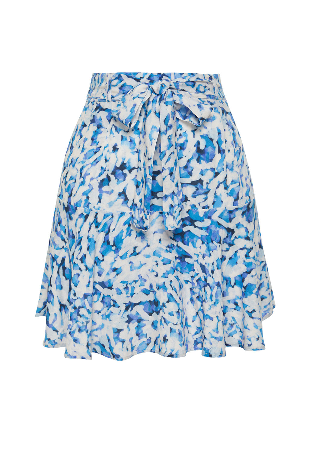 TRENDYOLMILLA Cok Renkli Cicek Desenli Viskon Dokuma Etek Gorunumlu Sort TWOSS24SR00010  фото 10