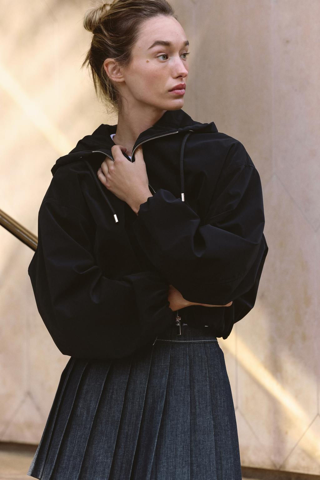 RUBBERISED HOODED JACKET - Zara фото 2