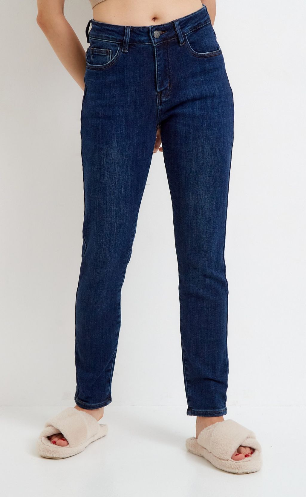 Джинсы F122-0126W d.blue - Fine joyce фото 4