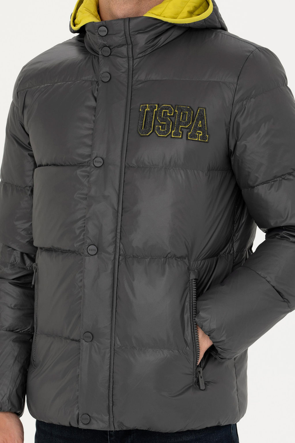 Мужское пальто антрацитового цвета Неожиданная скидка в корзине - U.s. polo assn фото 13