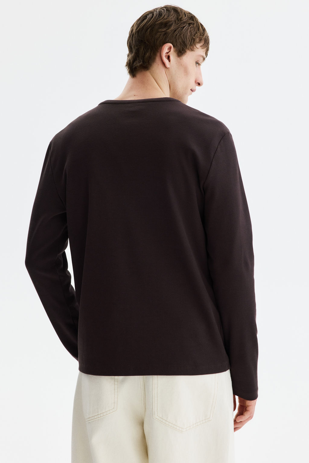Camiseta de canal? con cuello panadero Slim Fit - H&m фото 8