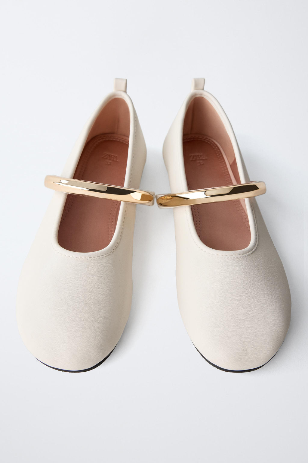 BALLERINA SHOES WITH METAL STRAP - Zara фото 4