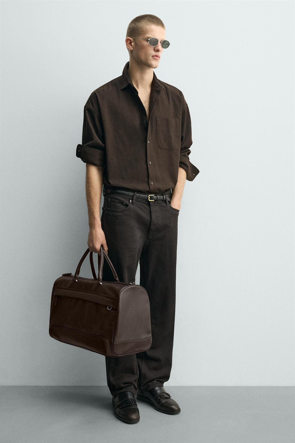 TEXTURED TRAVEL BAG - Zara фото 11