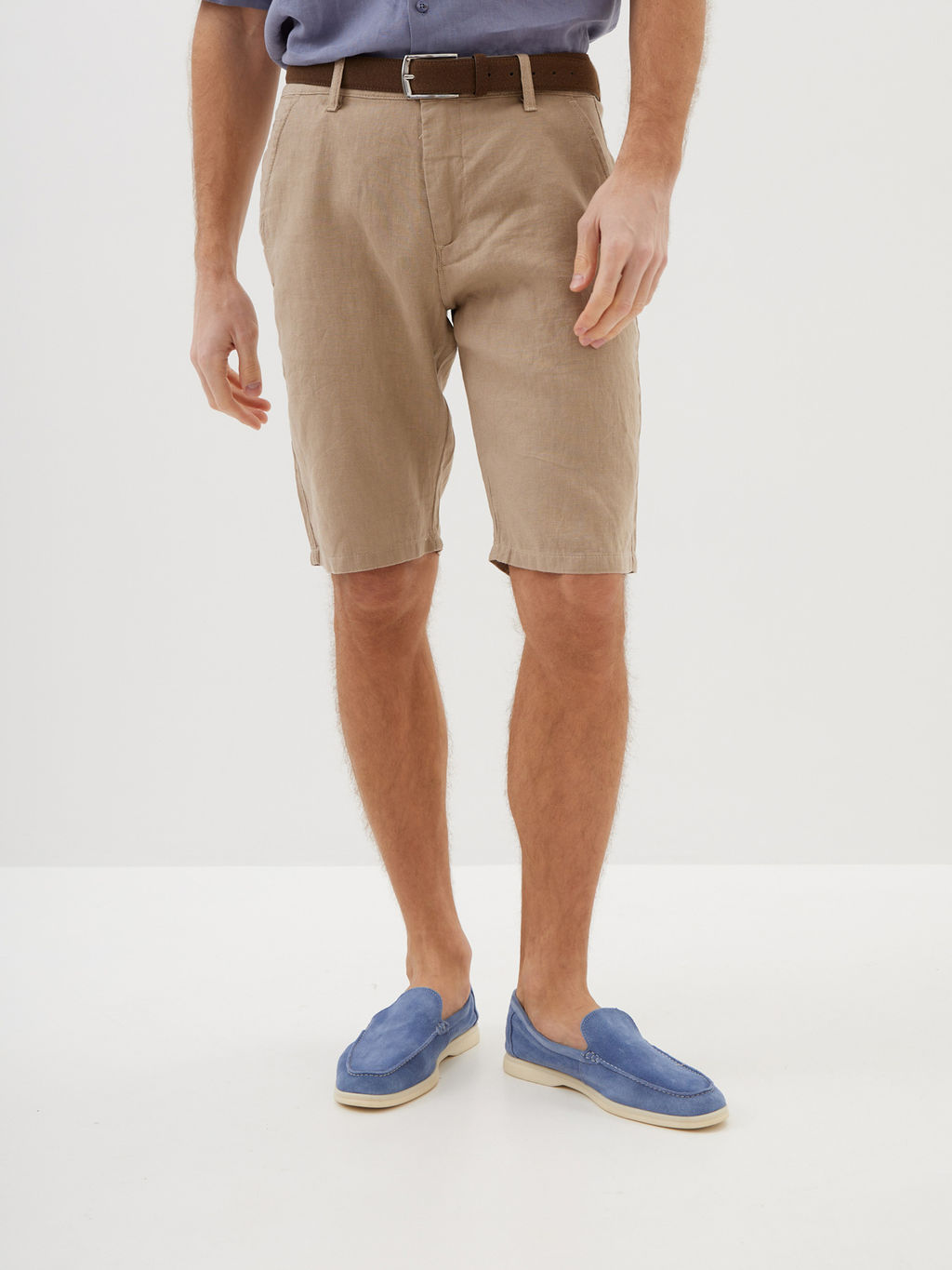 Мужские Льняные Шорты - Mossmore фото 24