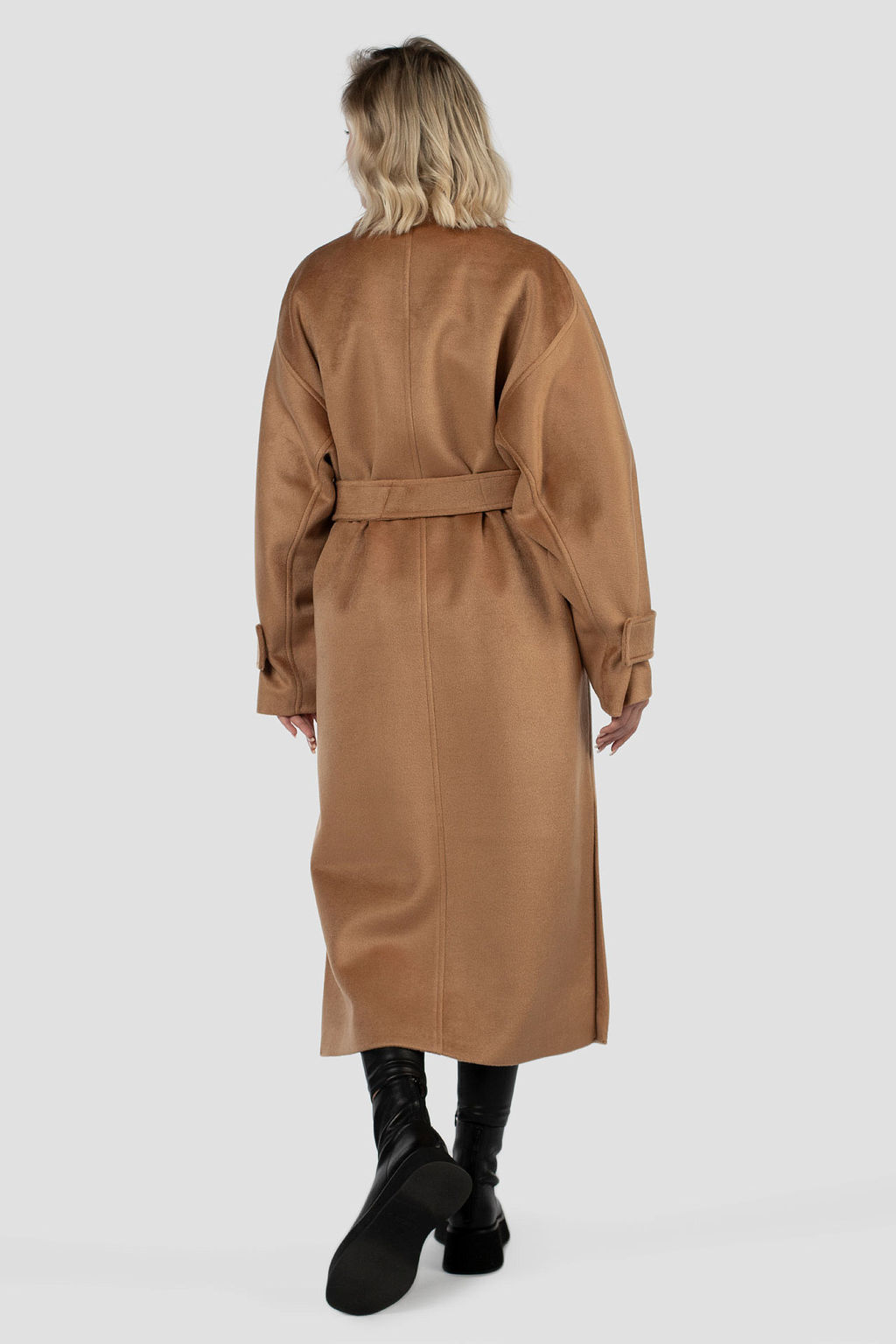 01-12010 Пальто женское демисезонное (пояс)