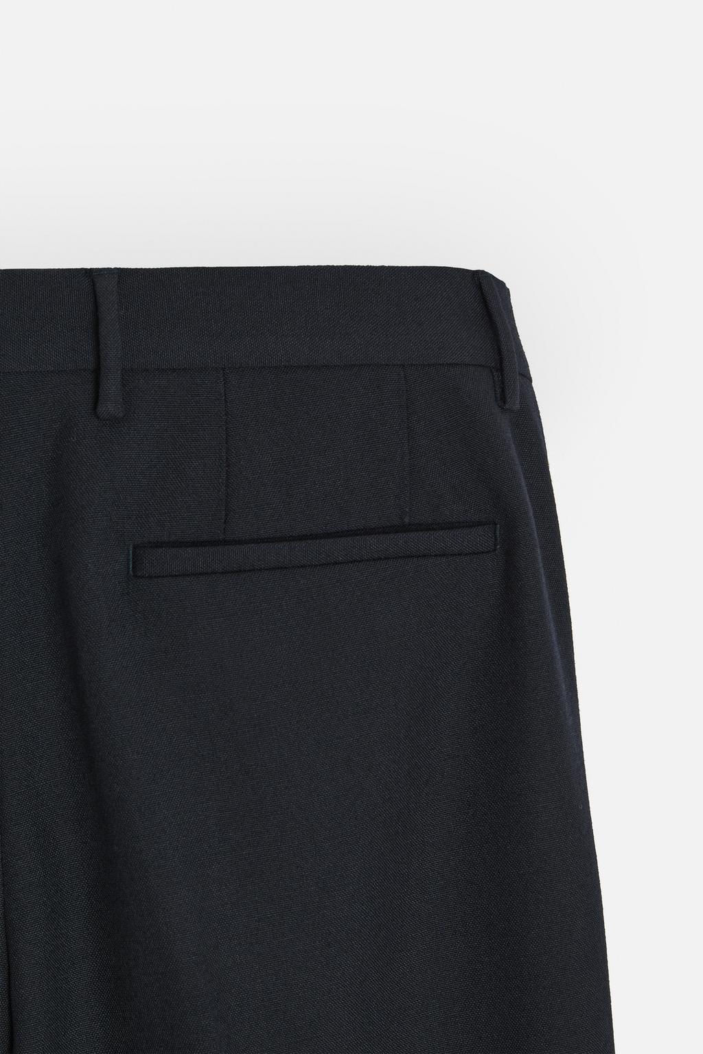 REGULAR FIT WOOL TROUSERS - Zara фото 9