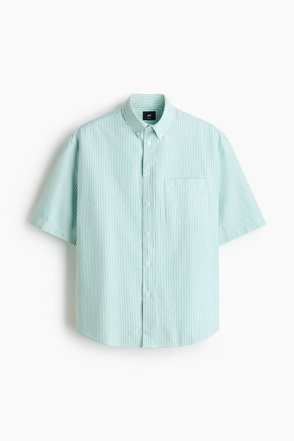 Camisa Oxford de manga corta Relaxed Fit - H&m фото 2
