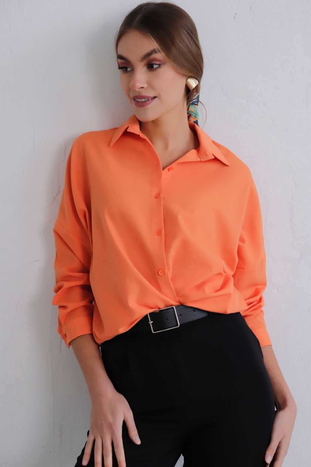 11369 Рубашка коралловая - Martichelli фото 10