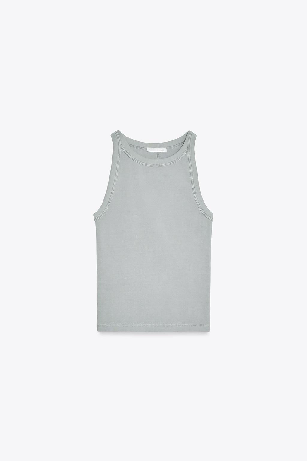 FADED-EFFECT HALTER TOP - Zara фото 17