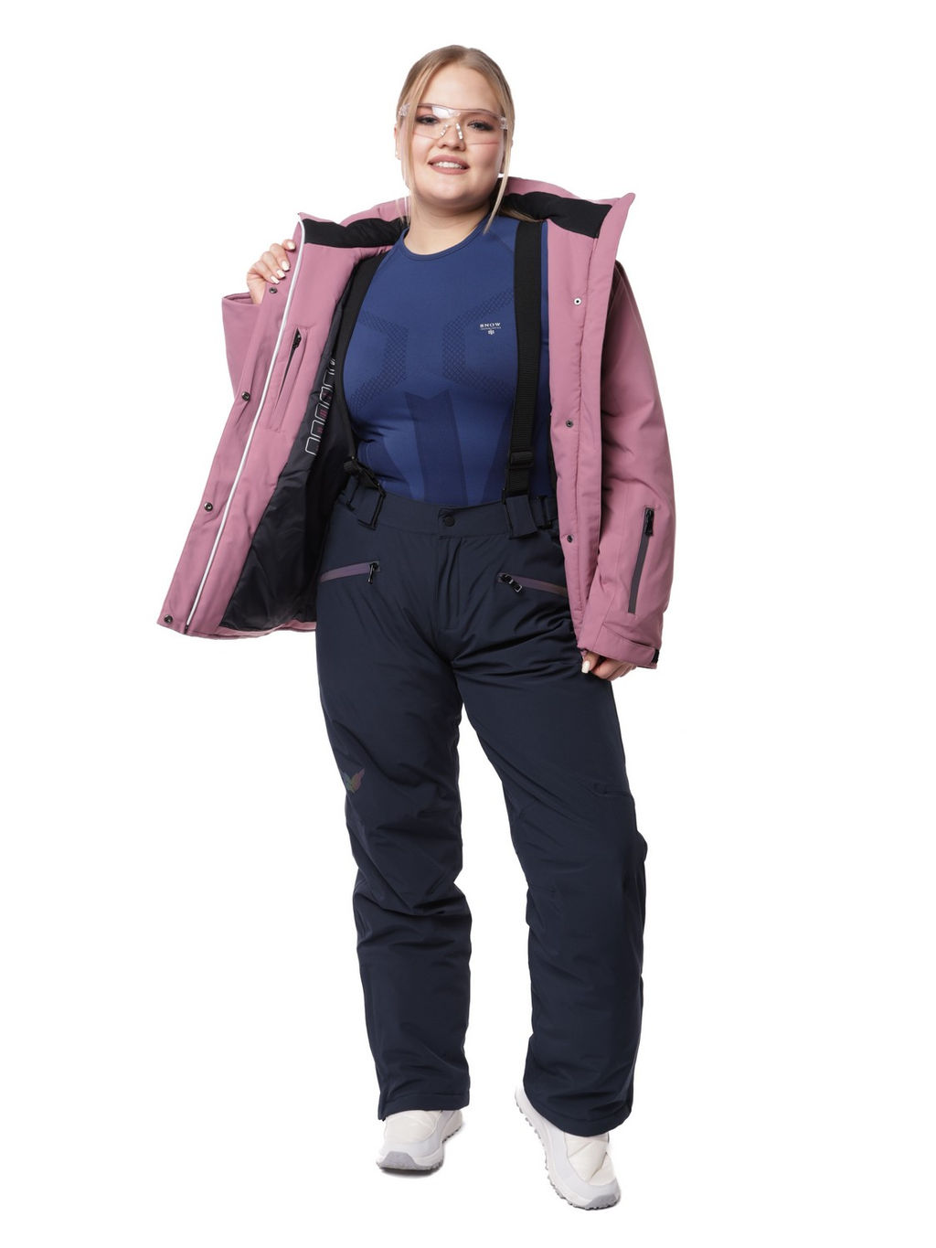 Костюм VKB-0218 Сиреневый - Snow headquarter фото 13