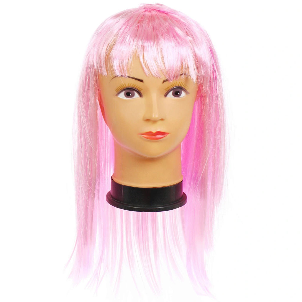 Парик карнавальный "Роскошь" 50 см (120 гр), Розовый