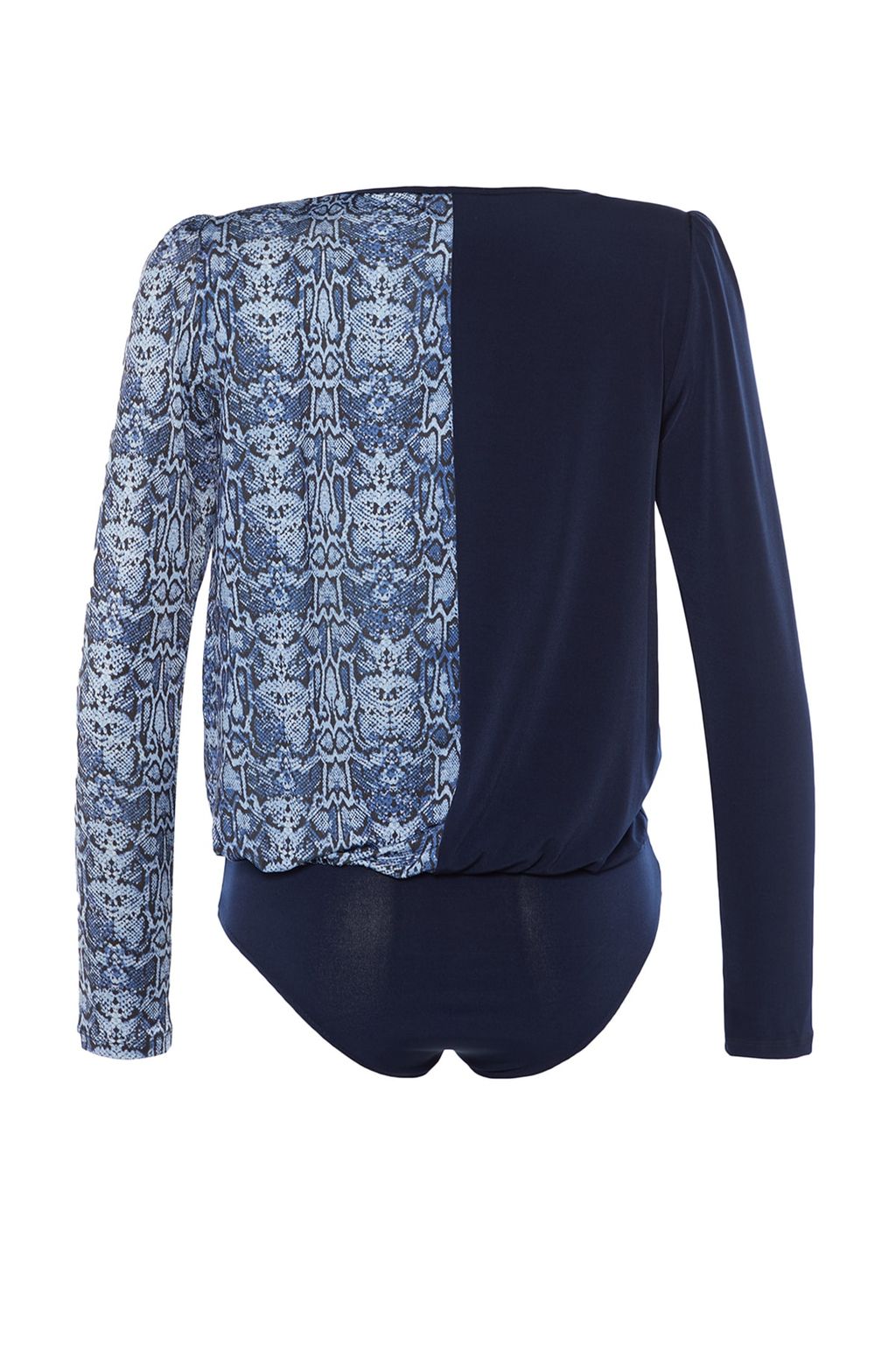 TRENDYOLMILLA Siyah Renk Bloklu Animal Desenli Kruvaze Yaka Esnek C?tc?tl? Orme Body TWOAW21BD0012 фото 8