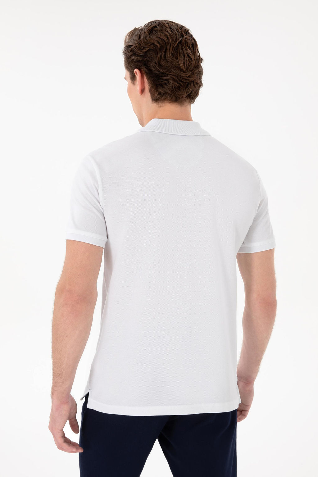 Erkek Slim Fit Polo Yaka Beyaz Basic Ti__rt Sepette S_rpriz _ndirim - U.s. polo assn фото 5