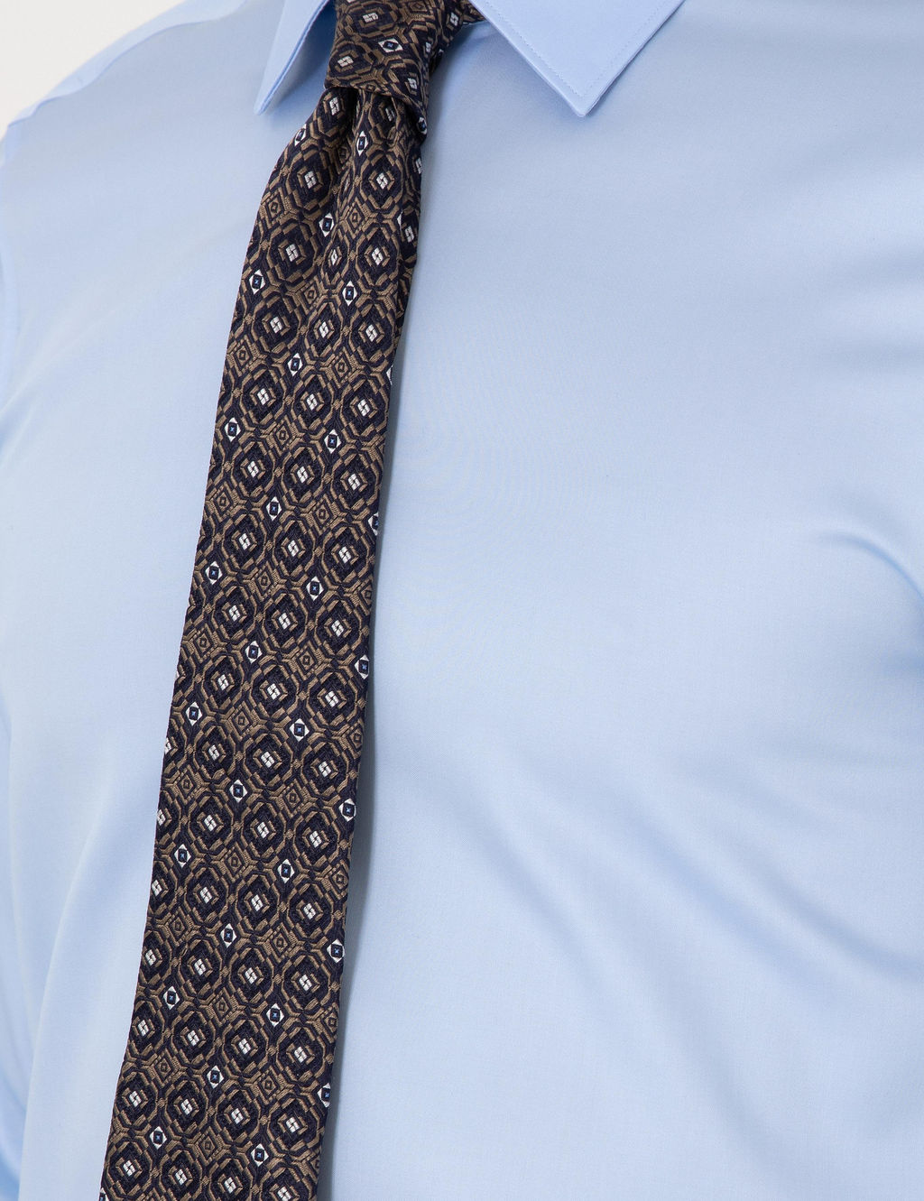 A__k Mavi Slim Fit %100 Pamuk Klasik G_mlek - Cacharel фото 7