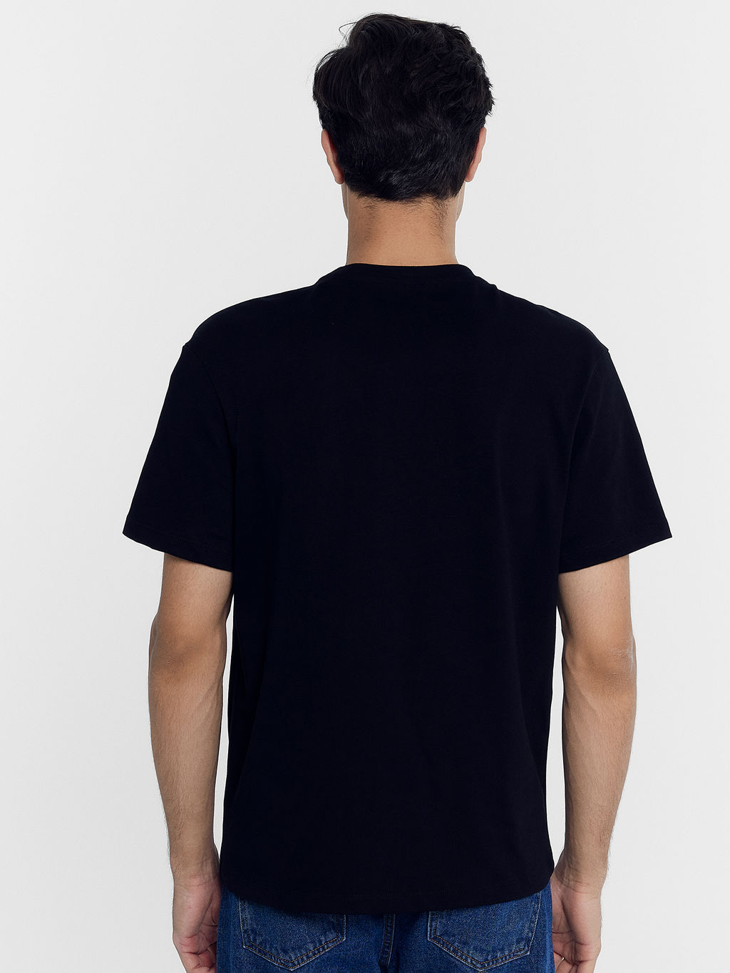 Футболка женская черная с печатью черный +печать1 111742-1 - Mark formelle фото 4