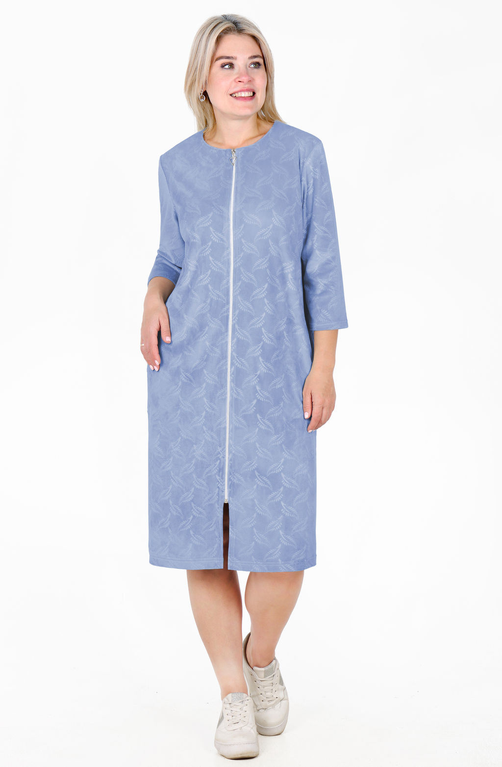 Халат Марго Х-462 (46-62) велюр - Лотос фото 8