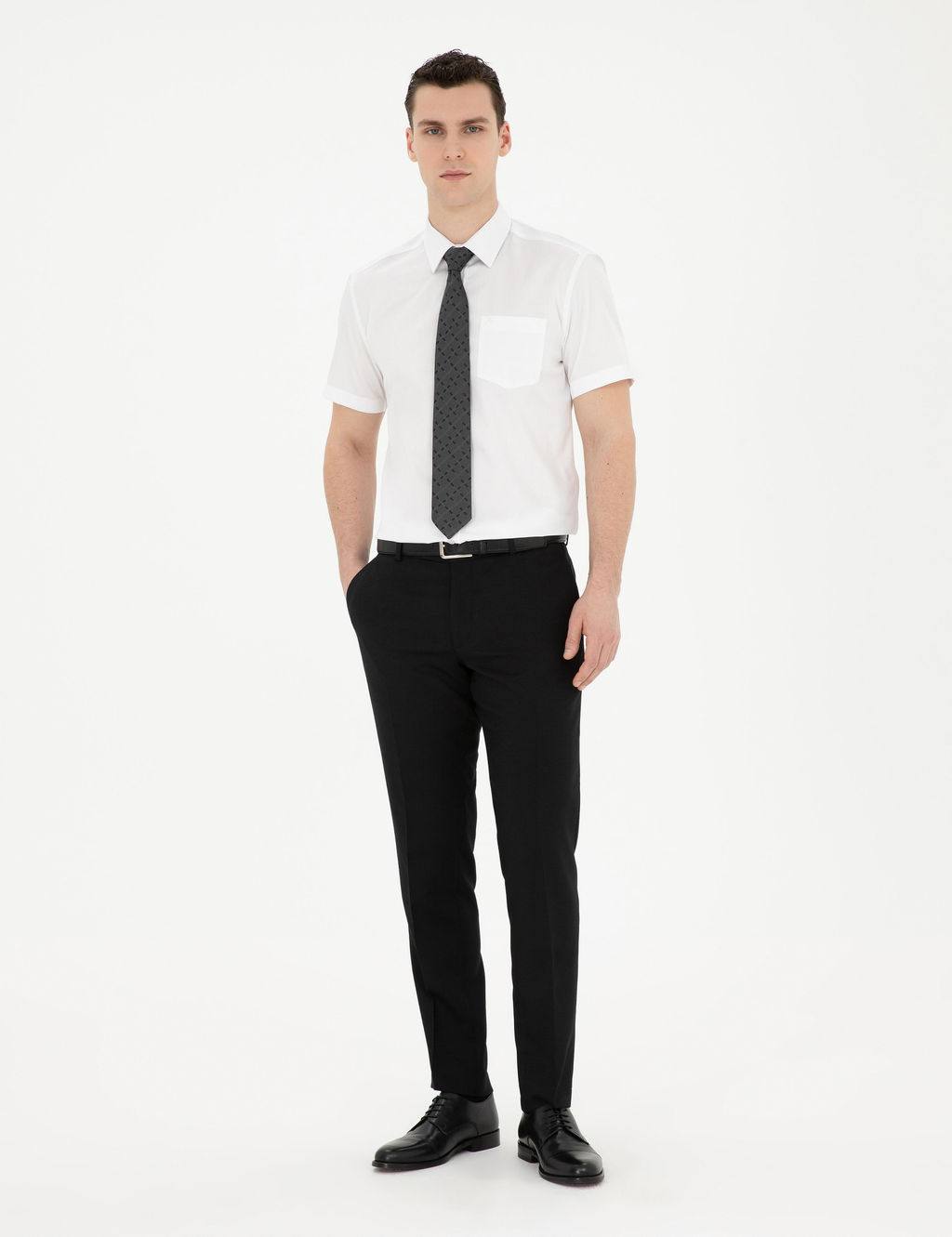 Beyaz Regular Fit K_sa Kollu Basic G_mlek - Pierre cardin фото 11