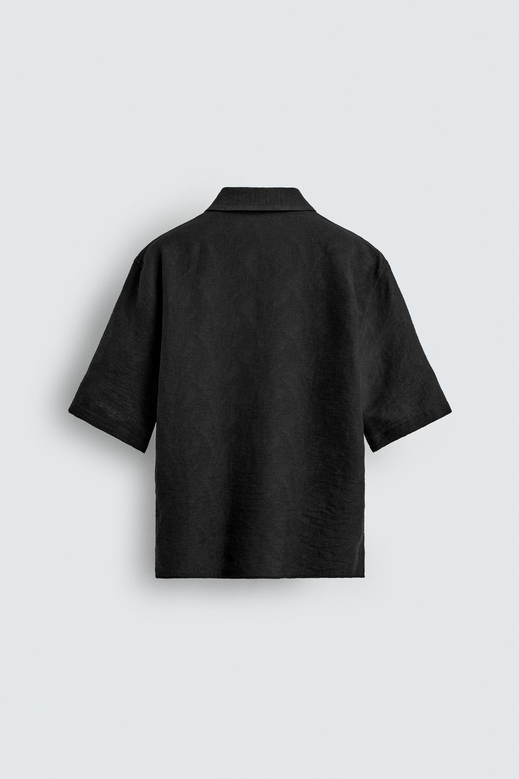 Рубашка Relaxed Fit Jacquard жаккардовая черная