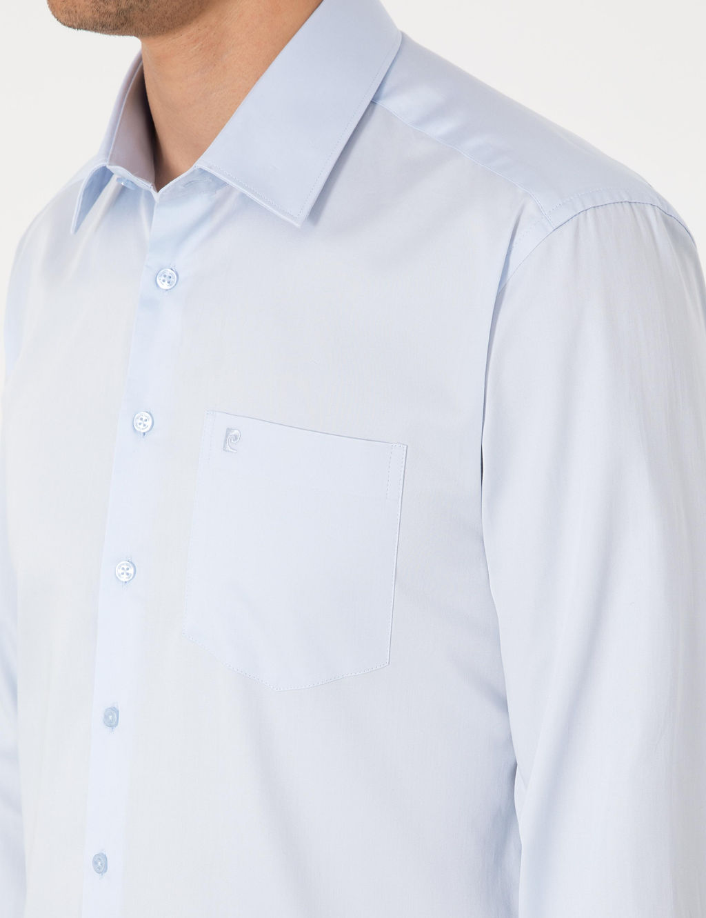 A__k Mavi Regular Fit Uzun Kollu Basic G_mlek