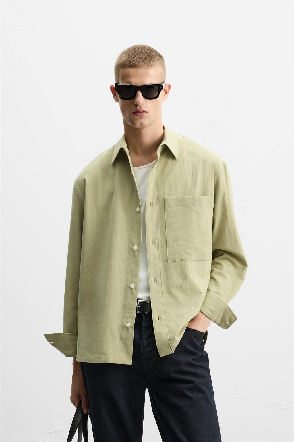 TEXTURED RELAXED FIT SHIRT - Zara фото 10