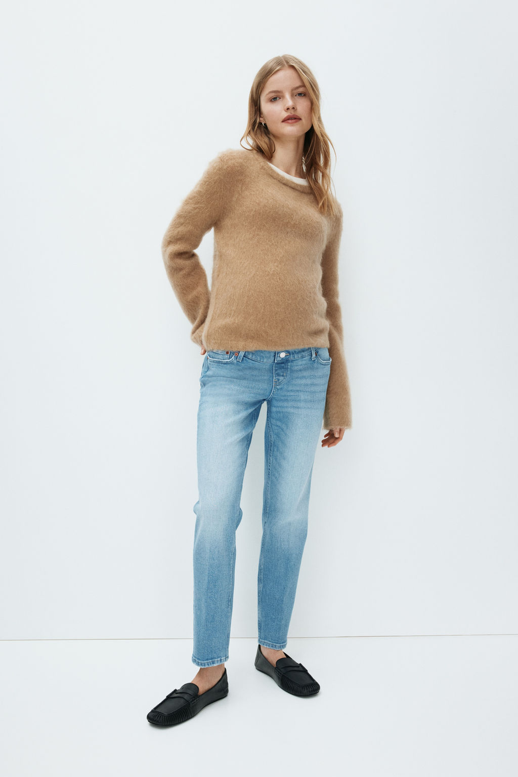 MAMA Slim Straight Ankle Jeans - H&m фото 4