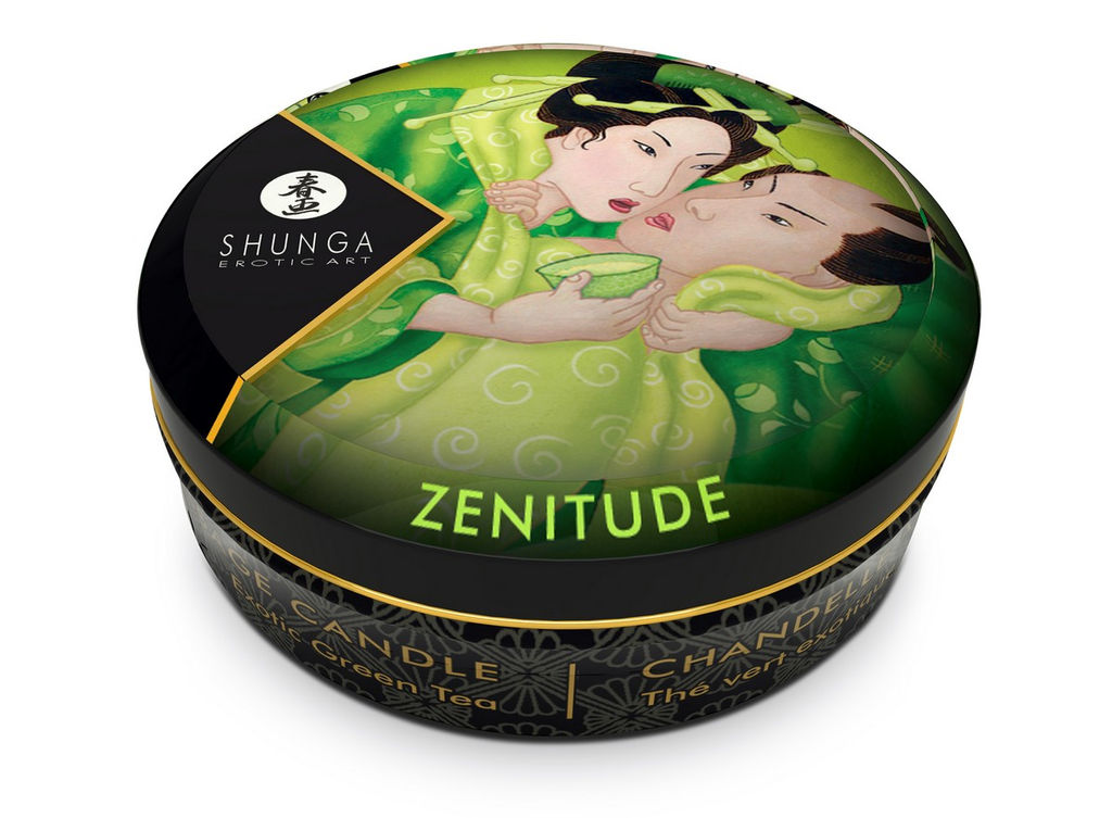 Массажное аромамасло в виде свечи Shunga Спокойствие. Зеленый чай(Zenitude.Exotic Green Tea), 30мл