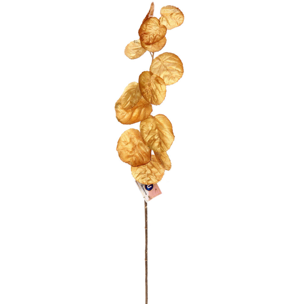 Цена за 2 шт. Искусственные цветы "FLOWERS GLAMOUR" 80см Ветка декоративная золотая
