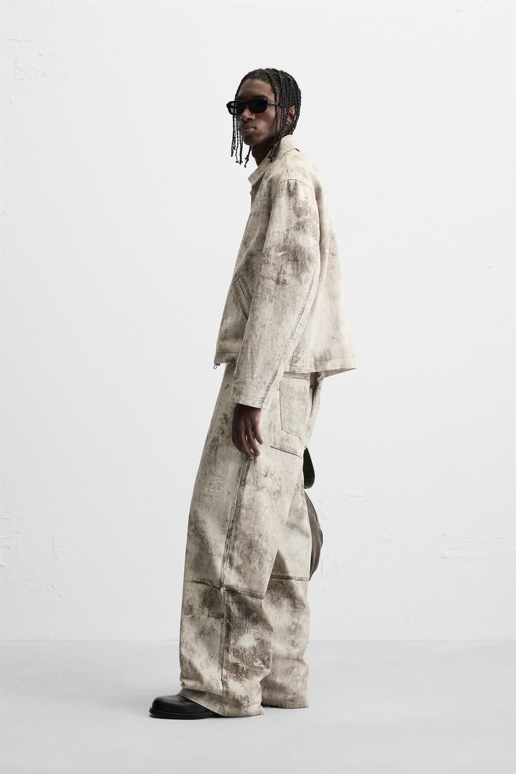 ABSTRACT PRINT TROUSERS - Zara фото 14