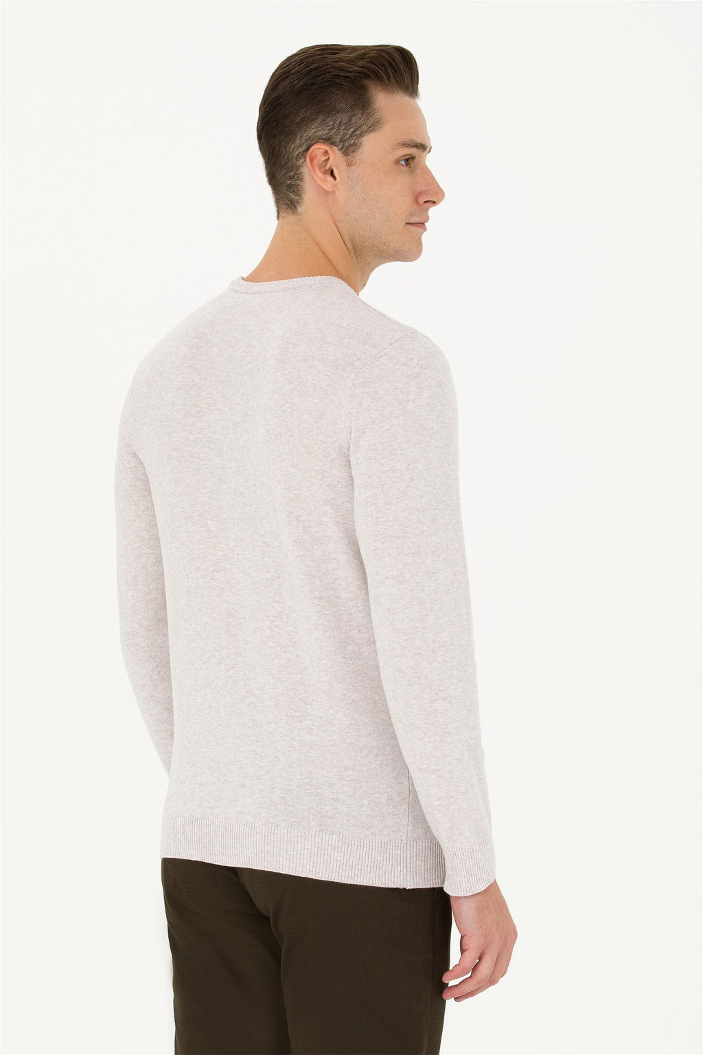Мужской базовый свитер из каменного меланжа Неожиданная скидка в корзине - U.s. polo assn фото 5