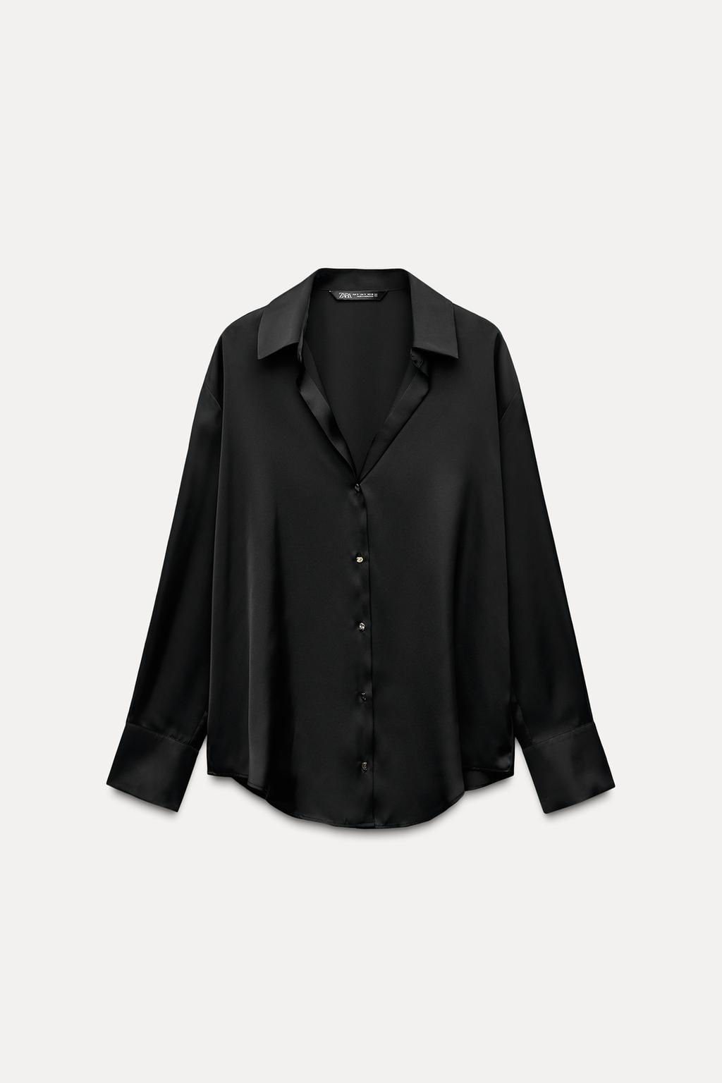 SATIN SHIRT - Zara фото 19