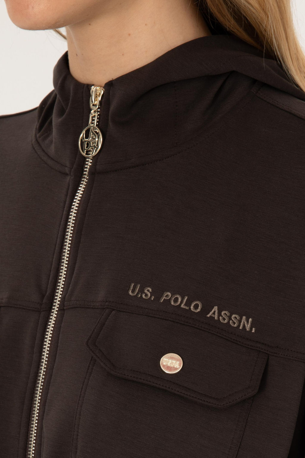Kad_n Koyu Kahverengi Sweatshirt - U.s. polo assn фото 7