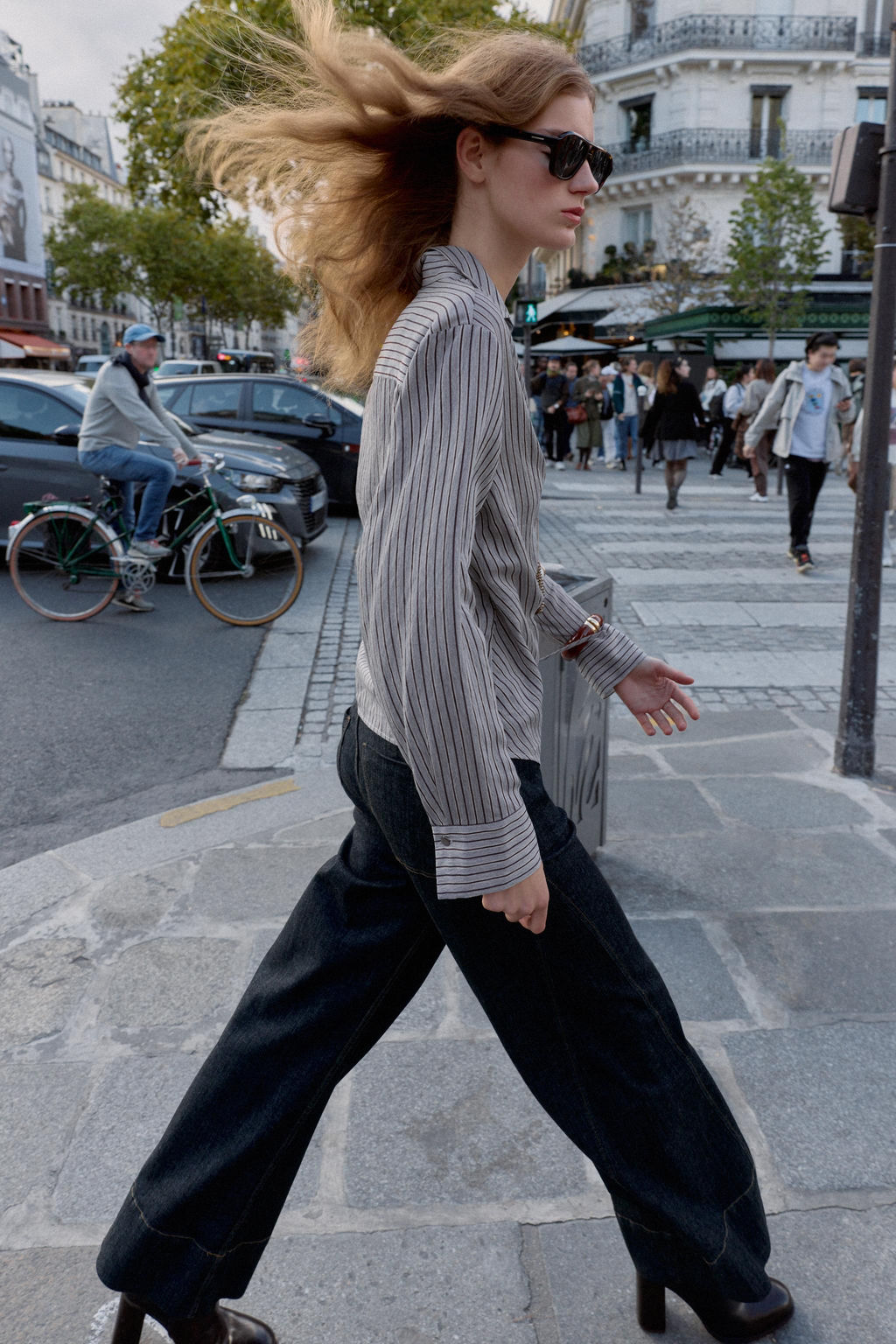 STRIPED WRAP SHIRT WITH BOW - Zara фото 6