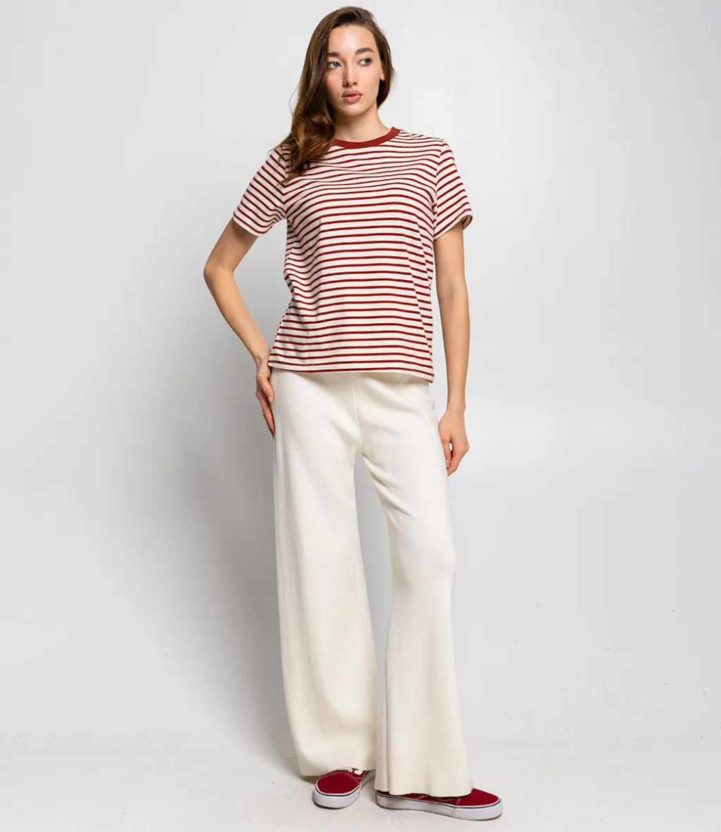 Футболка #КТ8355, бордовый