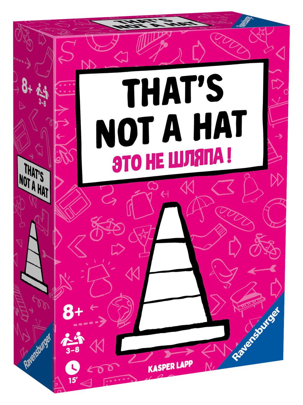 Ravensburger. Наст.игра "Thats Not A Hat" (Это не шляпа) арт.20955 (розовая) правила на русс. языке