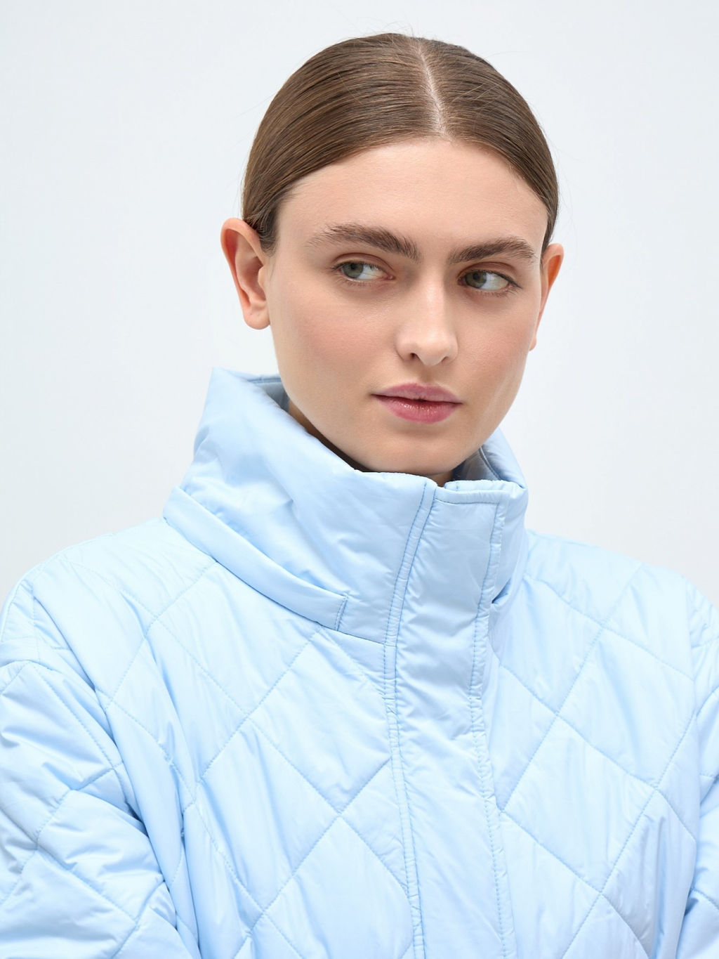 Conso/SM 240112 - angel blue Утепленное полупальто