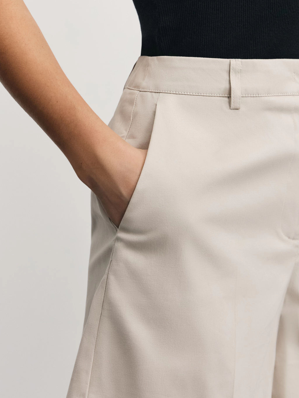 Хлопковые шорты с отворотами / Zarina фото 6