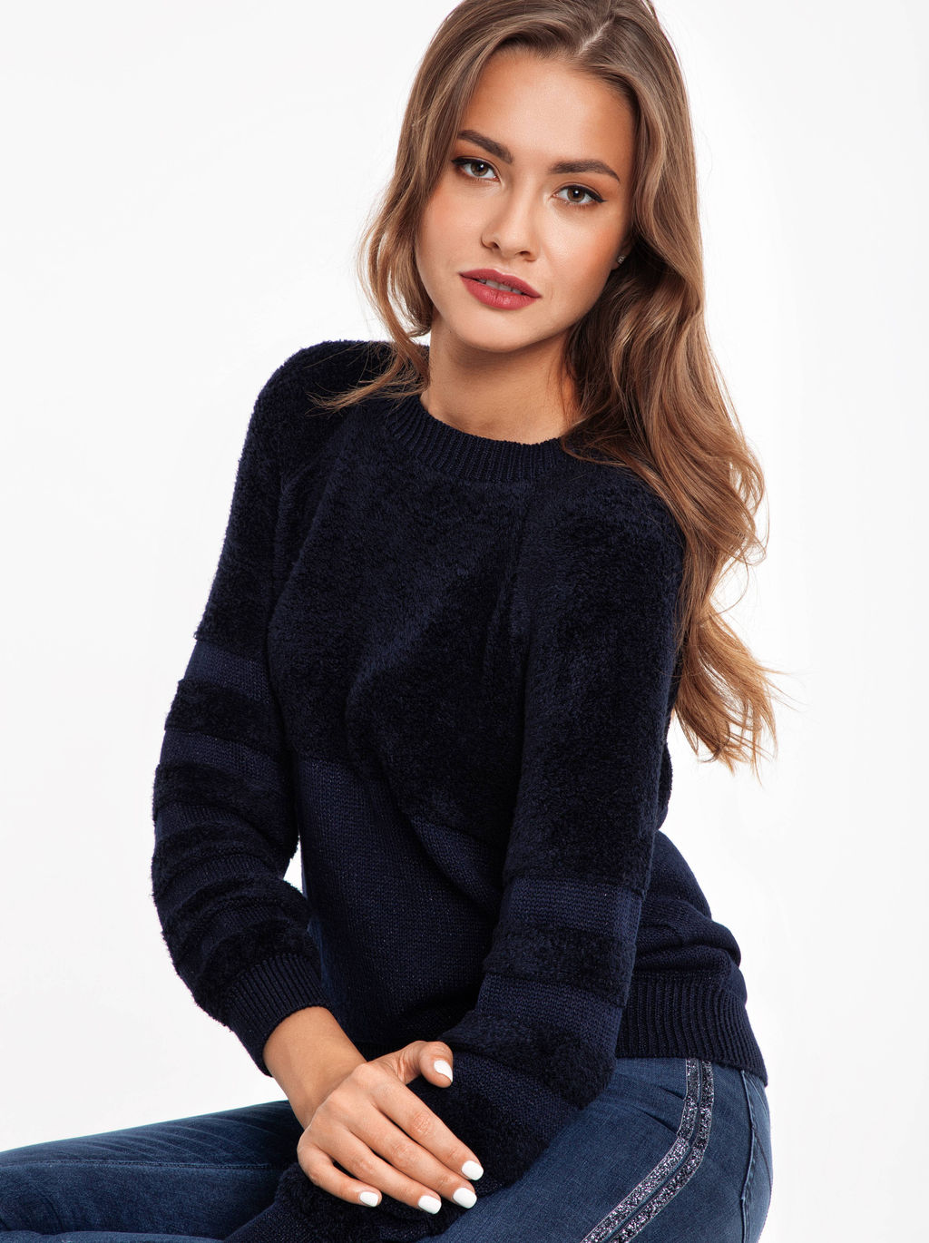 CONTE Ультрапушистый джемпер с вискозой премиального качества 041 синий