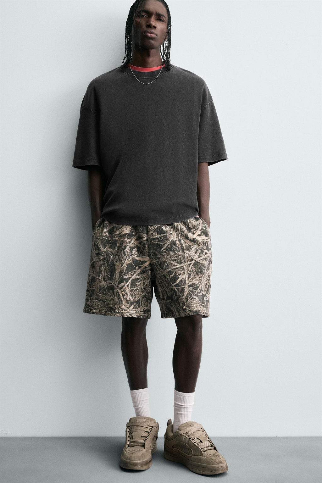 ABSTRACT PRINT BERMUDA SHORTS - Zara фото 6