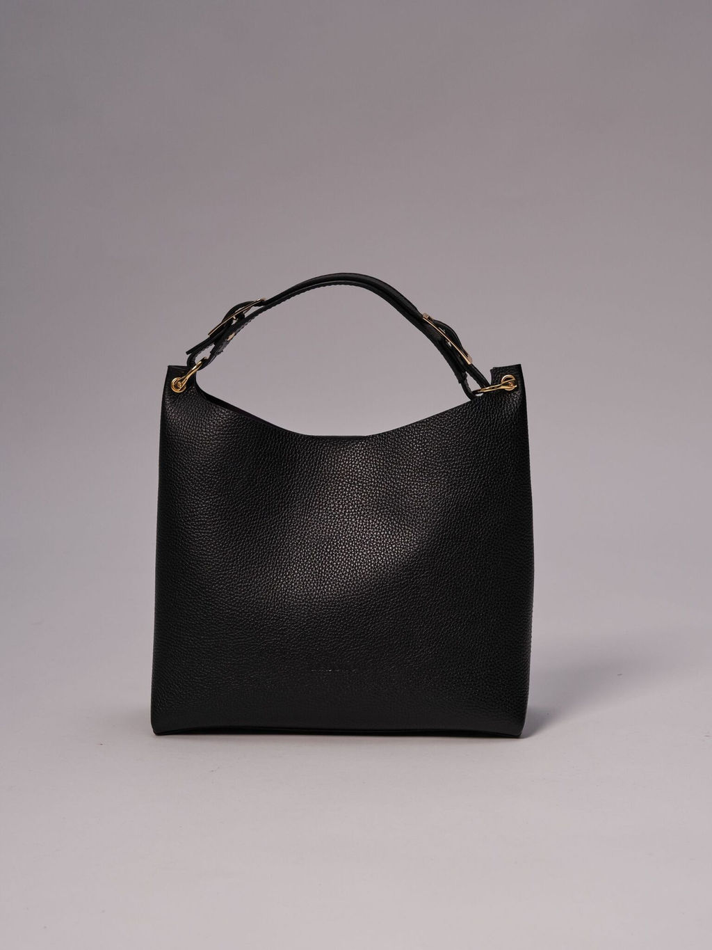 Сумка кожаная Deboro 30994 черный фиолет