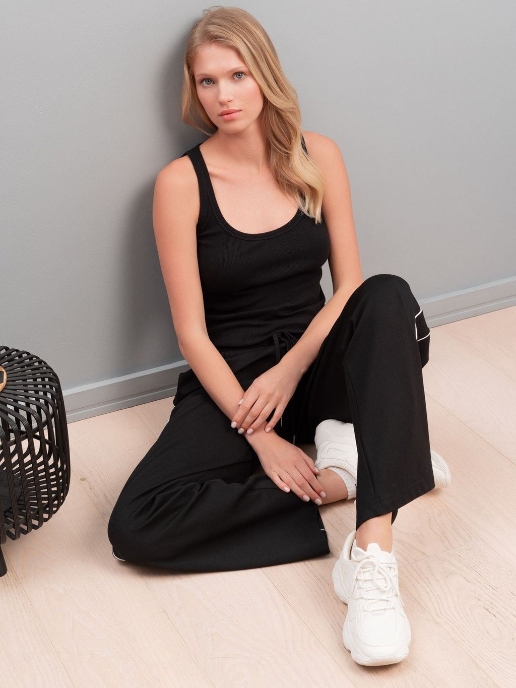 Брюки домашние женские Indefini из вискозы  фото 6