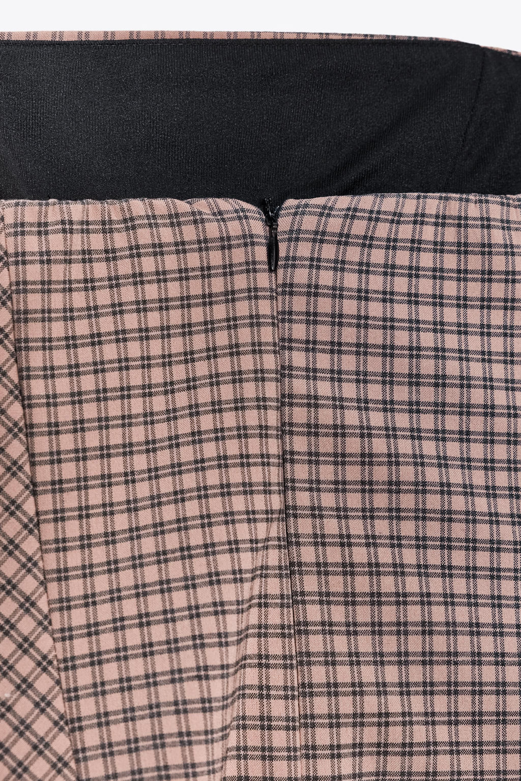 GINGHAM CHECK BANDEAU SHORT DRESS - Zara фото 8